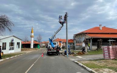 Изкоренено от силен вятър дърво счупи стълбове от мрежата на ЕРП Север